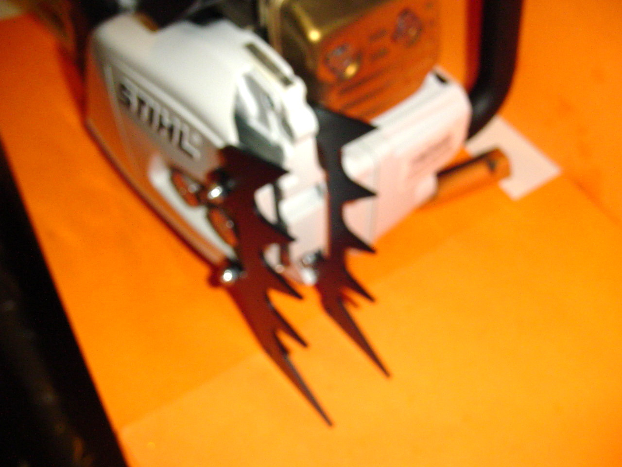 DOG BUMPER SPIKE SET POWDER COATED BLACK STIHL MS261 MS361 MS362 MS400 --- DR8AB gallery
