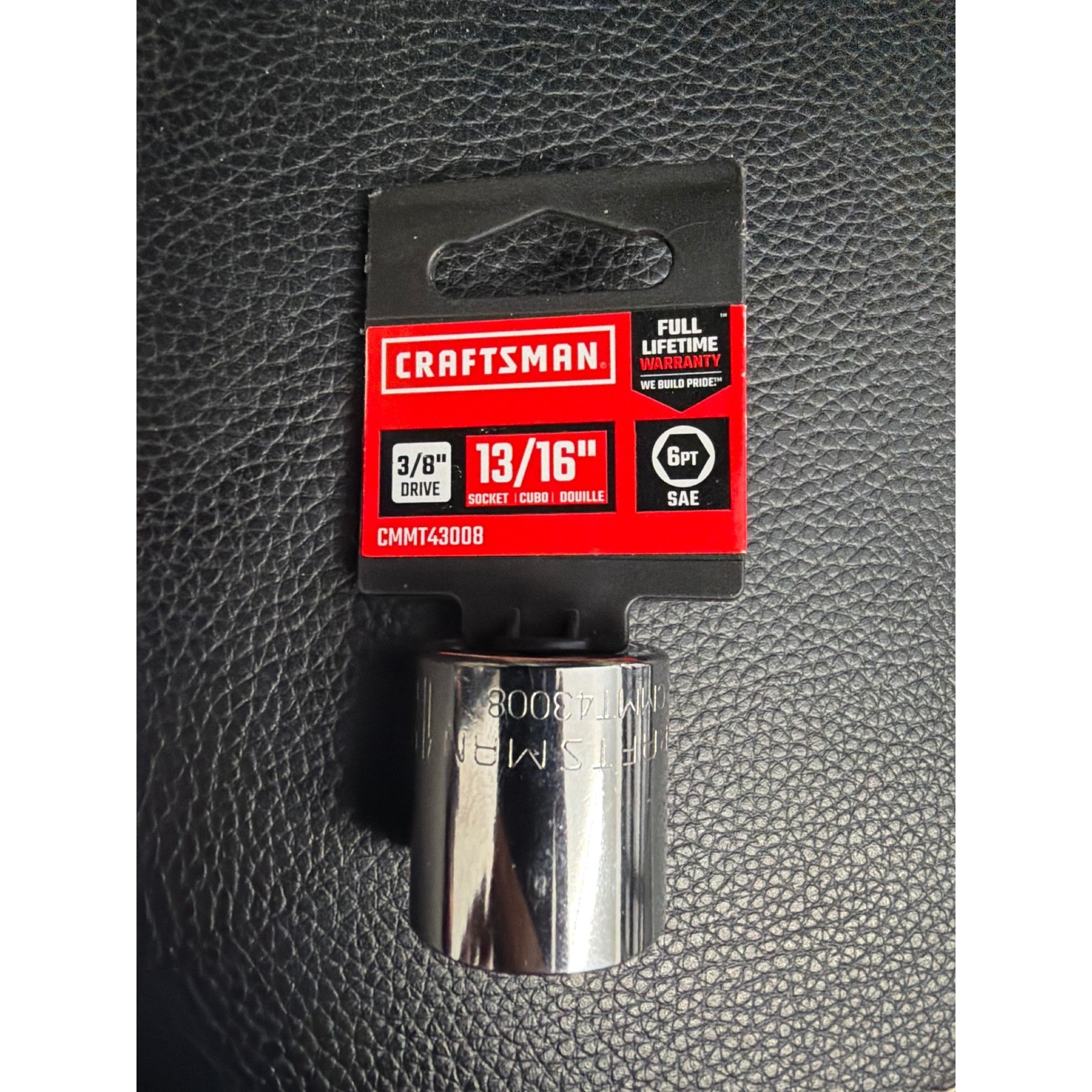 Craftsman 13/16 Inch 3/8 Drive 6 Point SAE Socket CMMT43008 gallery