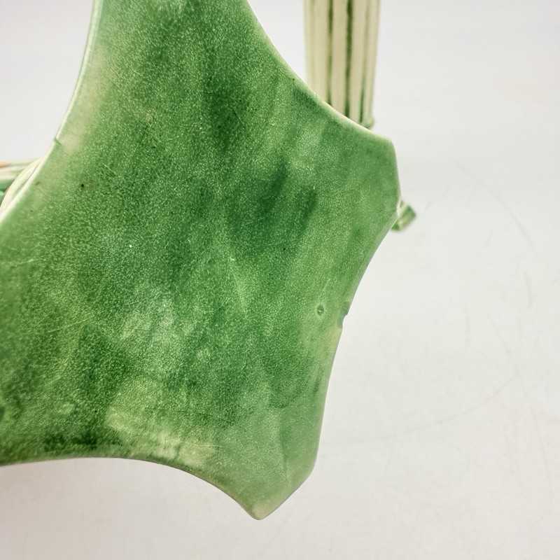 Green Ceramic Candlestick Holders Pair Column Home Decor gallery