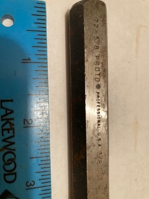 NEW (OPEN BOX) - Proto Professional No. 72 5/8 Cold Chisel 3/8 Cut Made in USA gallery