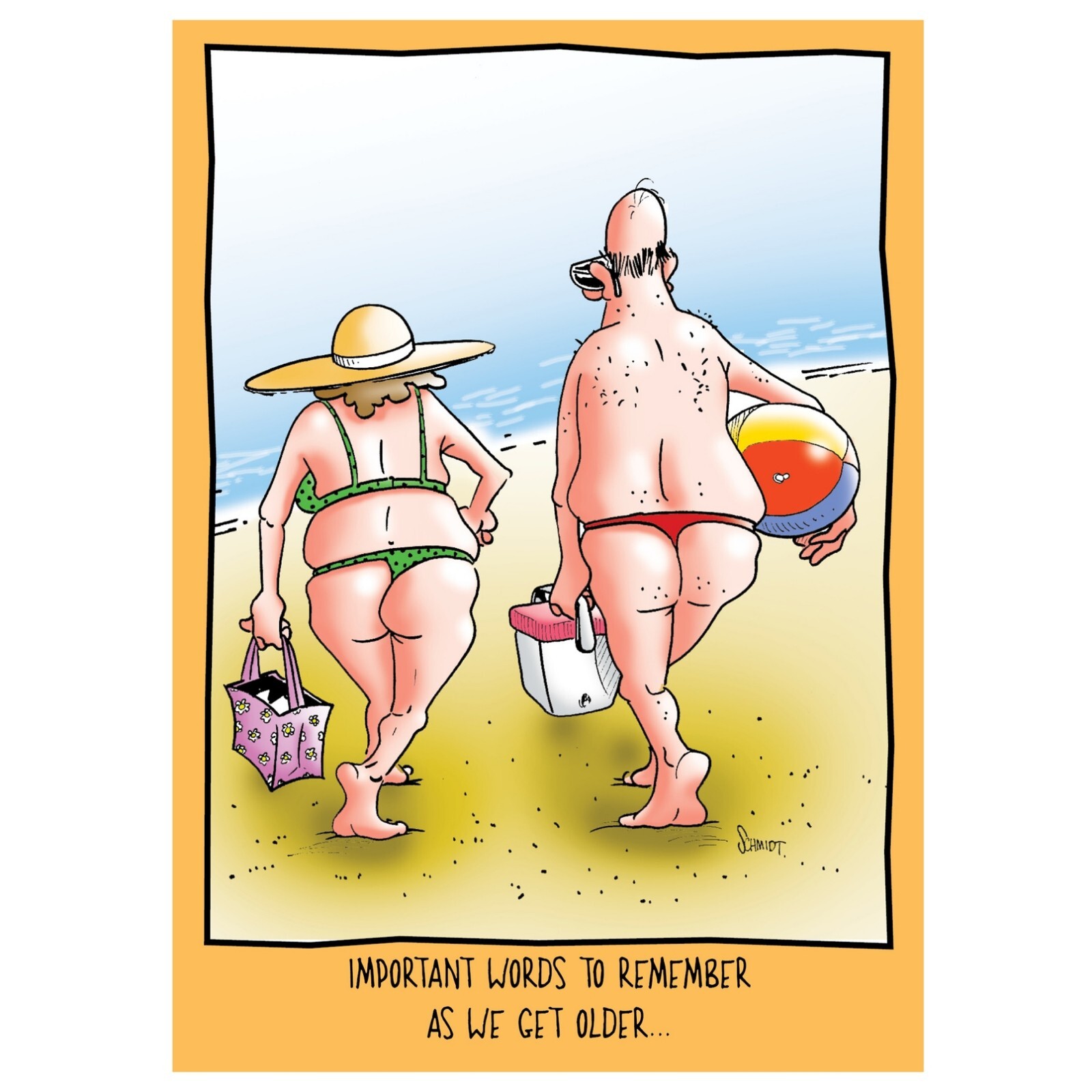 5x7 Card Greeting/ Two THONGS/ Humor Funny Birthday Card gallery