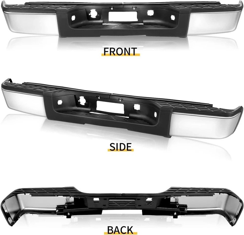 Rear Step Bumper Assembly Compatible With 2007-2013 Chevy Silverado 1500 & GMC gallery