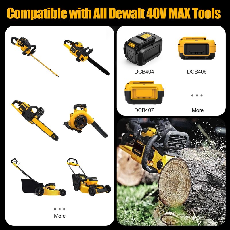 40V 12.0Ah Battery Replace For DeWalt 40Volt DCB404 DCB406 DCB407 DCB114 DCB116 gallery