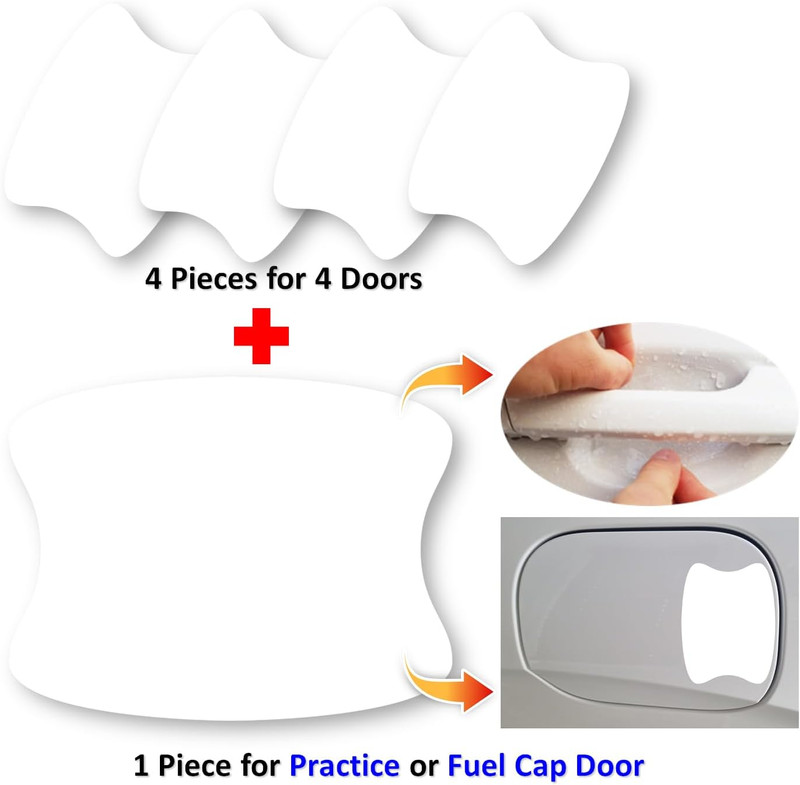3M-5Pcs Car Door Handle Cup Protector/Sticker/Guard, 3M-Ppf(Paint Protection Fil gallery