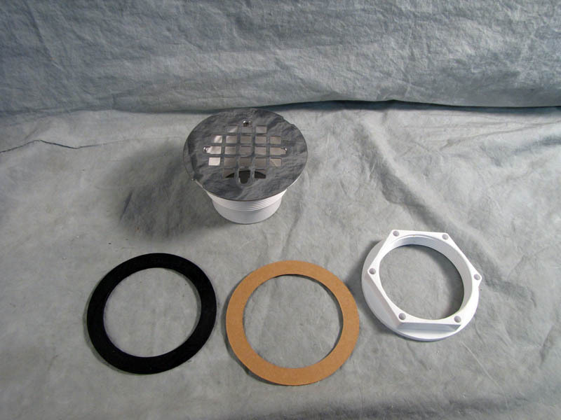PVC Shower Drain w/ Stainless Steel Grid 173228 IPS-86040 NEW gallery