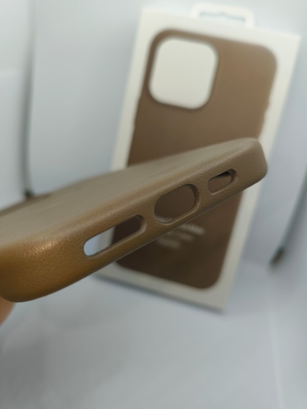 Magsafe PU Leather iPhone Case for Apple iPhone 15 & 16 series in Taupe Brown gallery