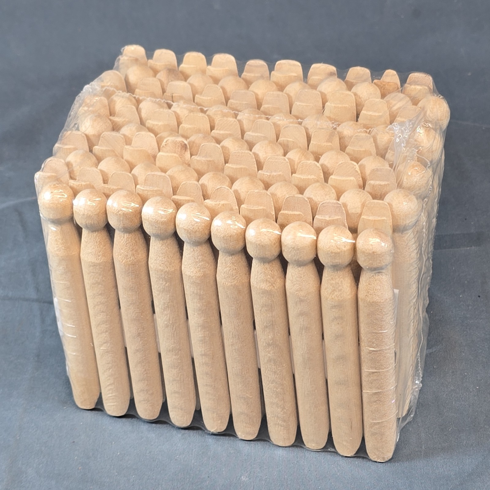 Multipurpose 100 Pack Birch Wood Clothespins - Reliable Clips for Everyday Use gallery