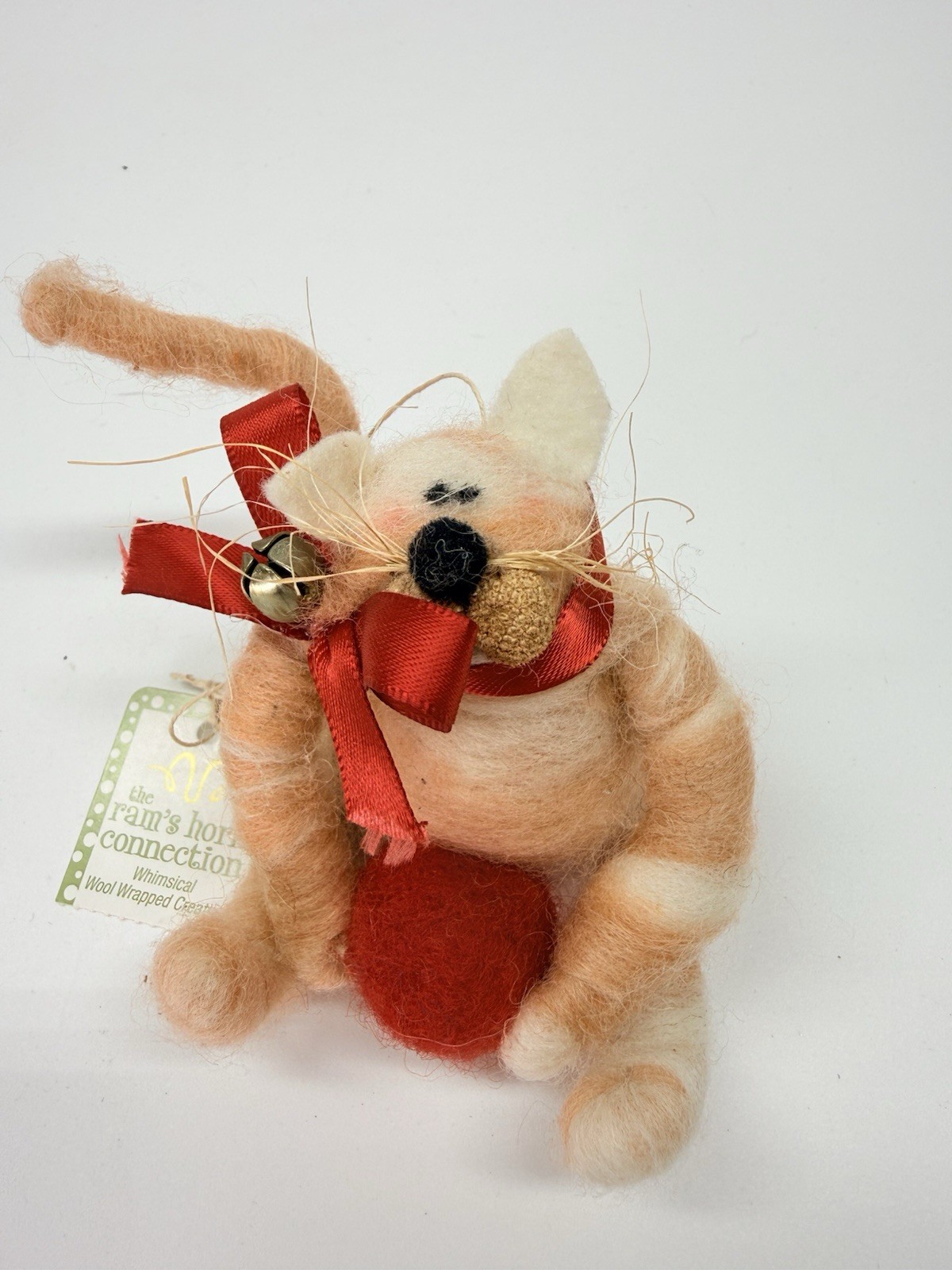 Whimsical Orange And White Cool Cat Ornament The Ram’s Horn Connection New gallery