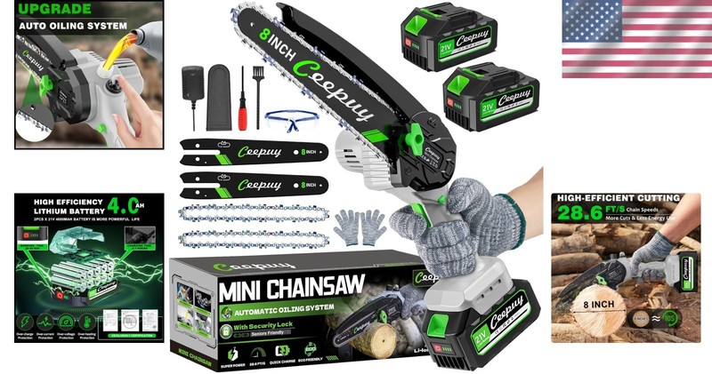 Compact Electric Chain Saw with Security Lock gallery
