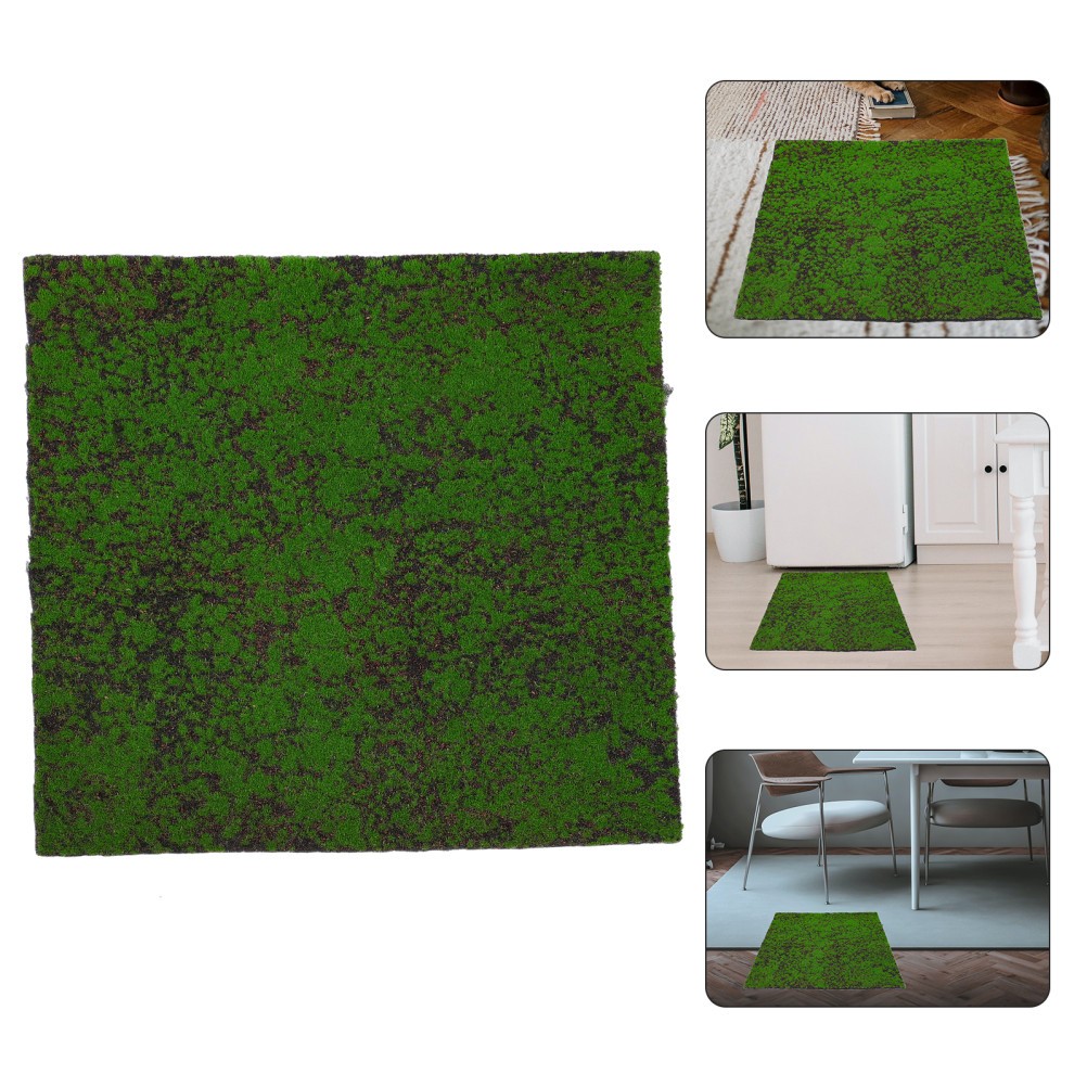 Simulation Moss Mat Green Artificial Turf for Rustic and Farmhouse Garden Decor gallery