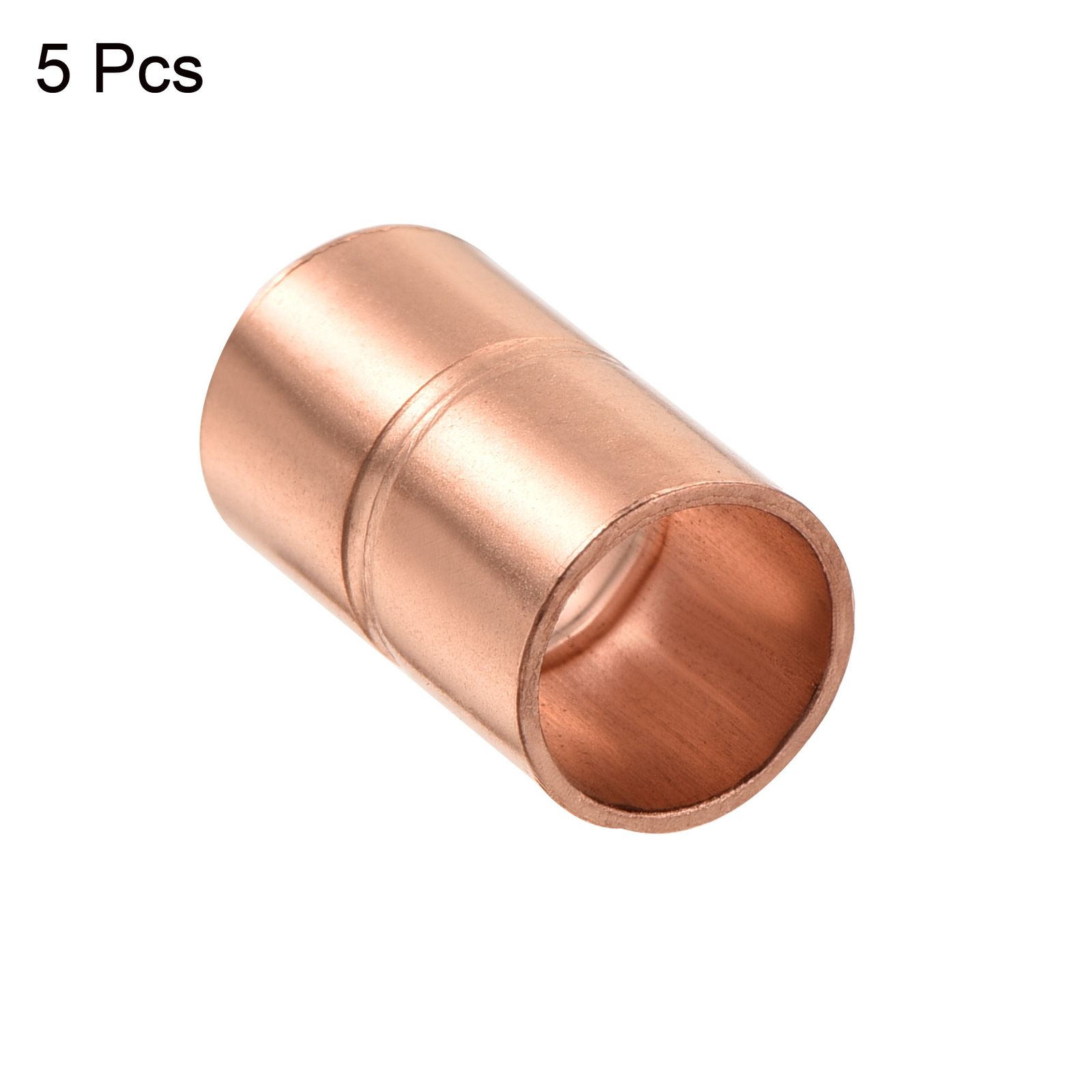 5/16" ID Straight Copper Coupling Fittings for HVAC Welding Joint,5Pcs gallery