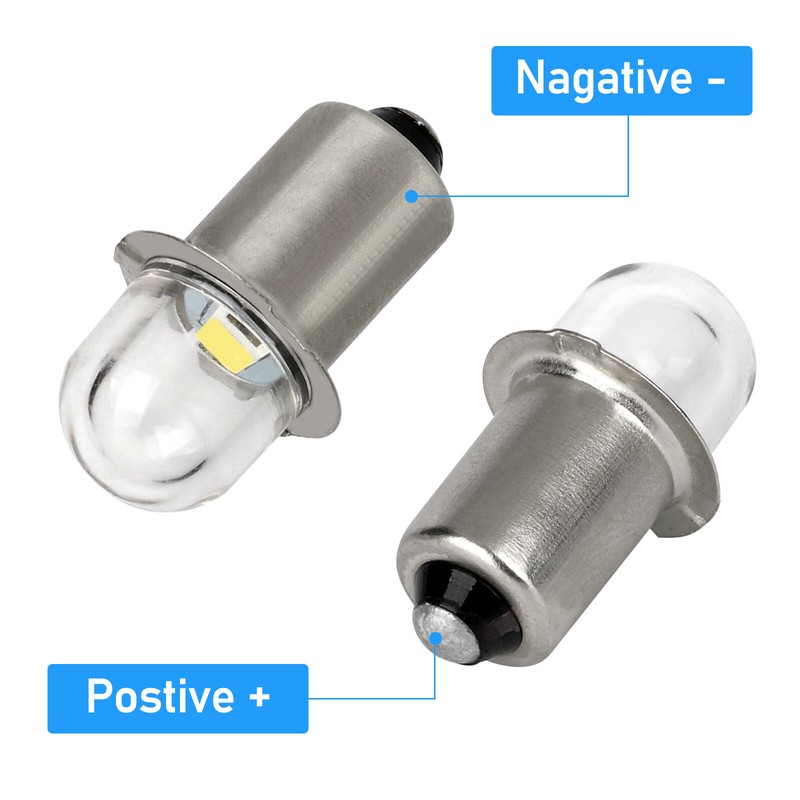 6Pcs P13.5S LED Flashlight Lights Torch Bulbs Upgrade DC 3V Replace White Lamp gallery