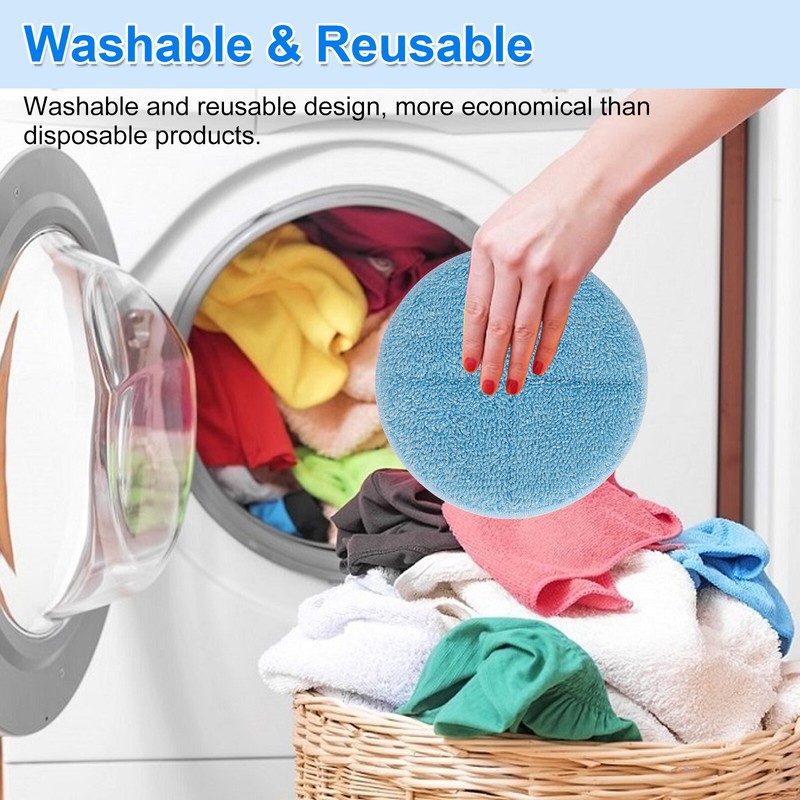 6 PCS Microfiber Mop Replacement Pads Reusable Cleaning Mat For Hardwood Floors gallery