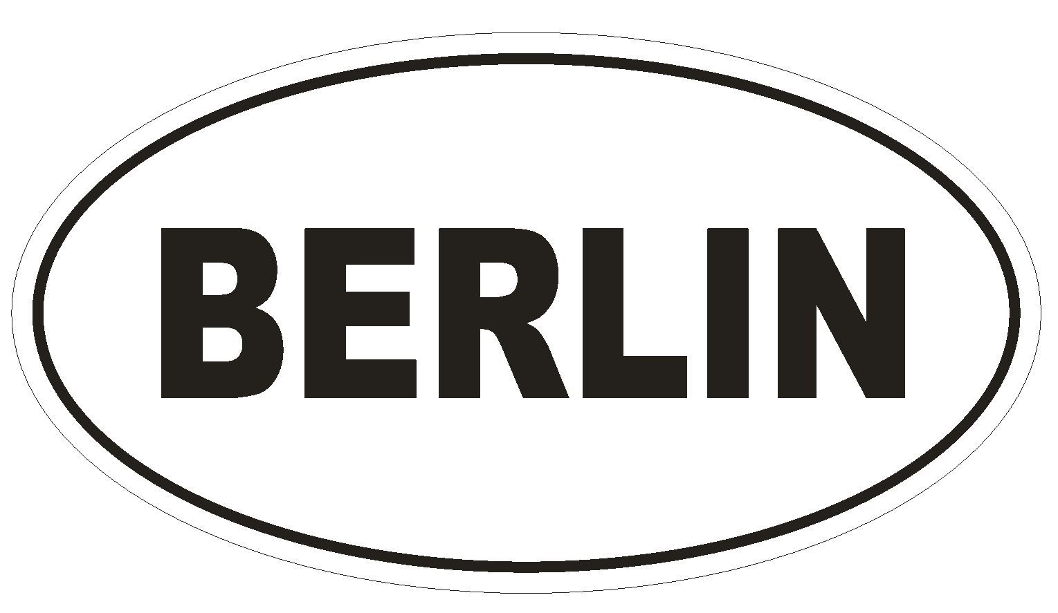 BERLIN City Code Oval Bumper Sticker or Helmet Sticker D1025 Germany gallery