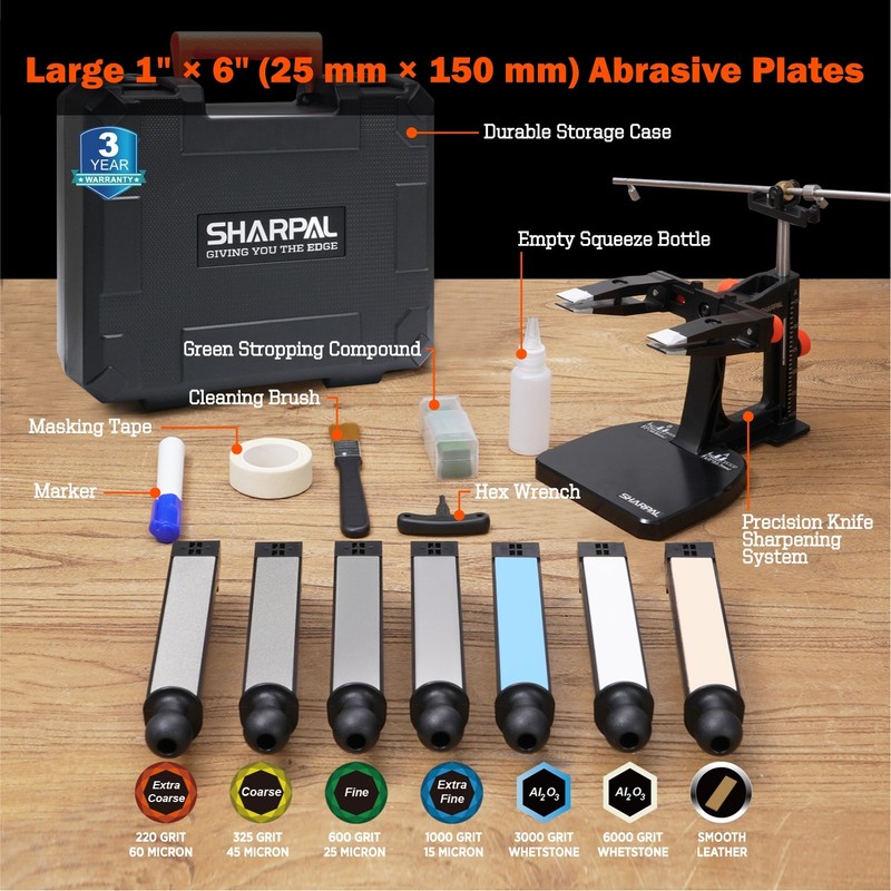 SHARPAL 202H Precision Knife Sharpening System–Adjustable Angle 10–35° gallery
