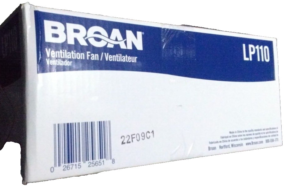 Broan Low-Profile LP110 Ceiling/Wall Exhaust Fan for Bathroom/above Tub gallery