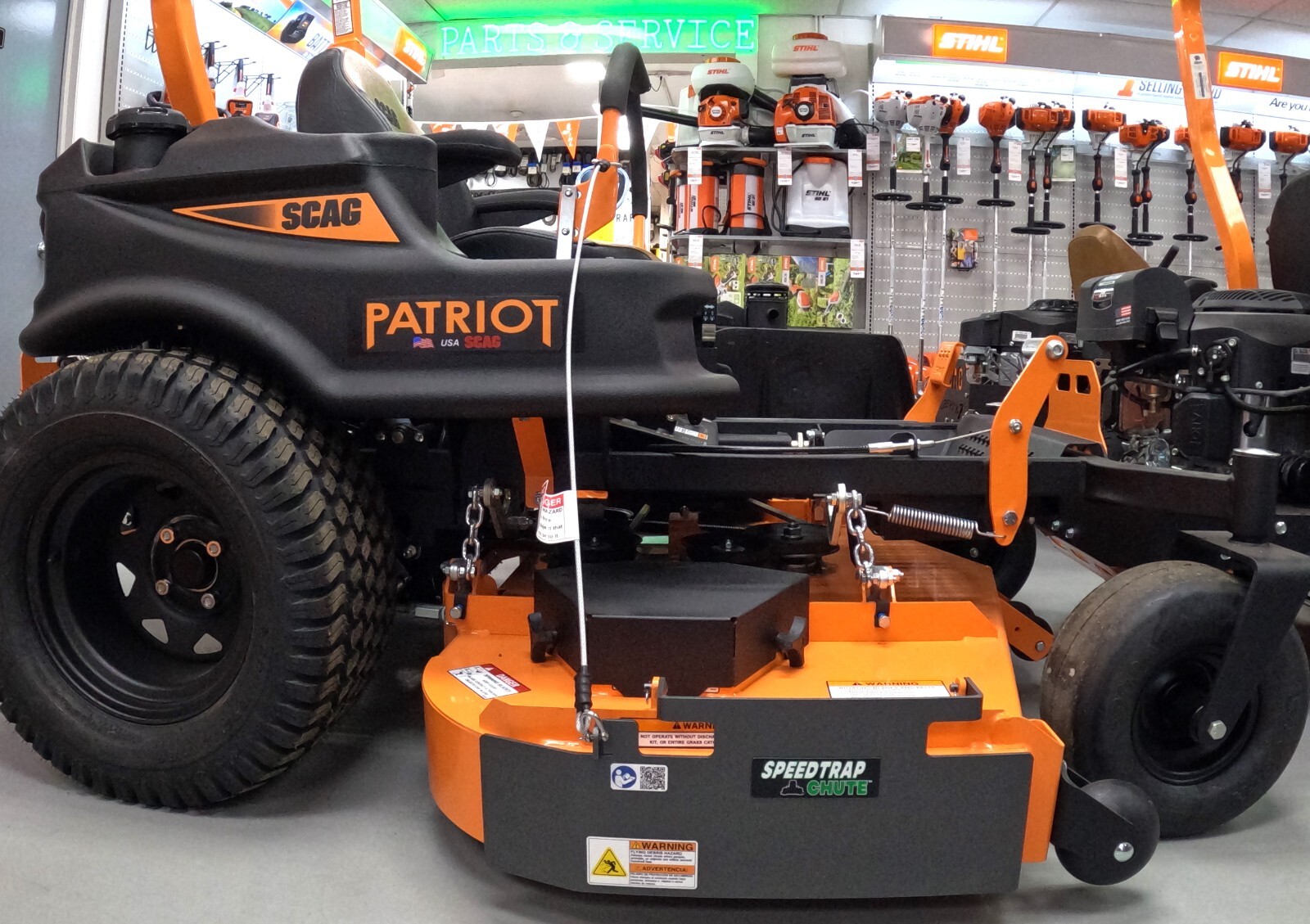 Speedtrap® Chute Blocker Scag® Patriot 61" Mowers (30 sec install! gallery