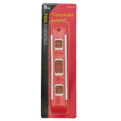 Tool Essentials 9″ Aluminum Frame Torpedo Level in Red or Black