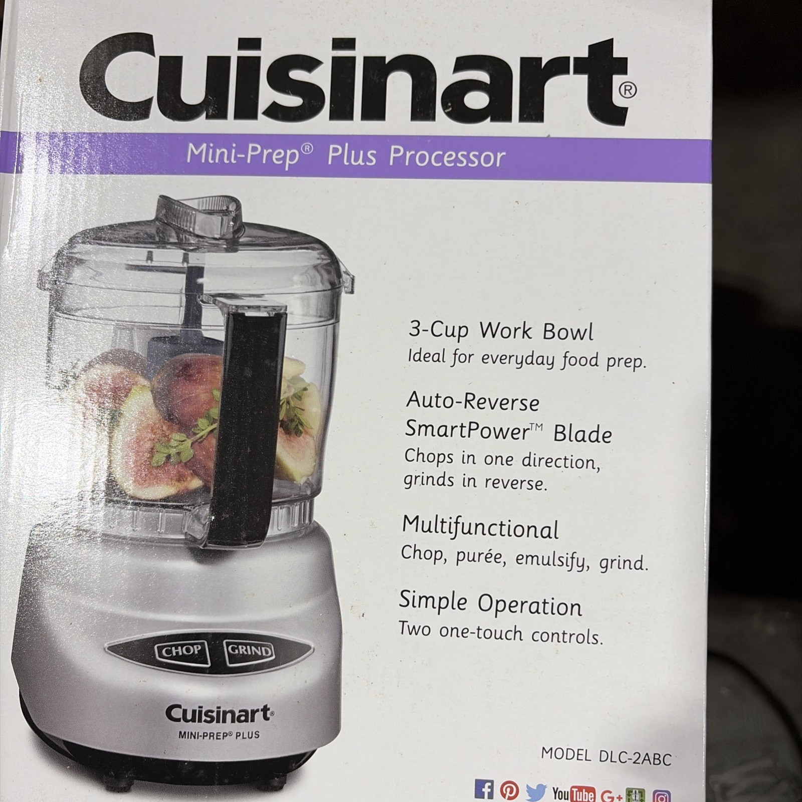 Cuisinart Mini-PrepPlusFoodProcessor 24oz BrushedChrome SilverDLC-2ABC SeePhotos gallery