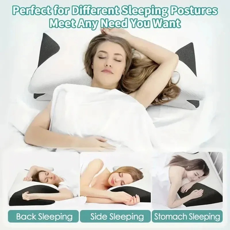 Cervical Pillow Neck Support Memory Foam Orthopedic Pillow for Side Sleepers gallery