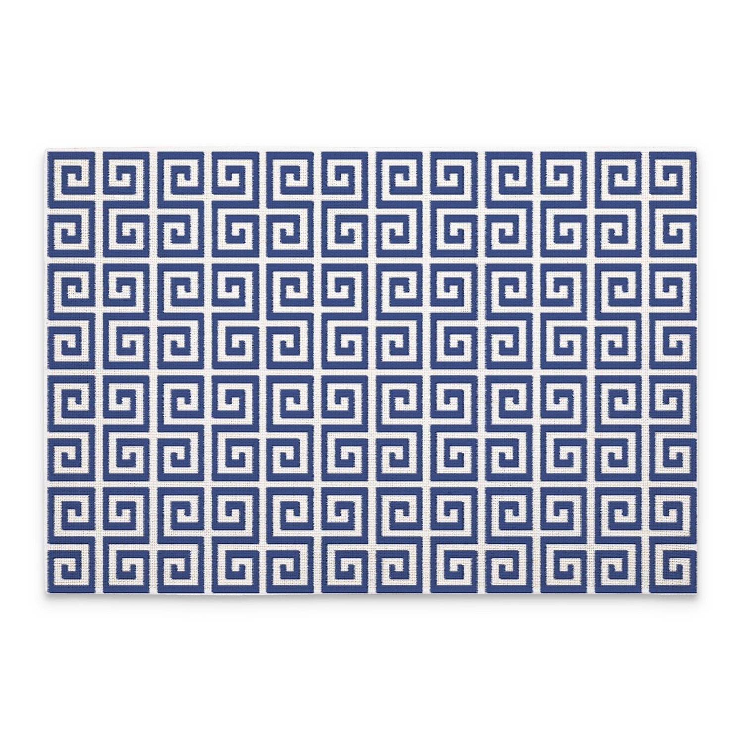 Greek Key 4-Pack Poly-Cotton Blend Placemats Manufactured in The USA gallery