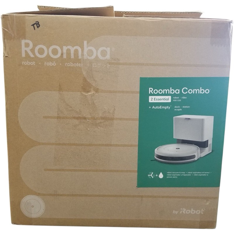 iRobot Roomba Combo 2 Robot Vacuum/Mop, 60 days of Self-Emptying White OPEN BOX gallery