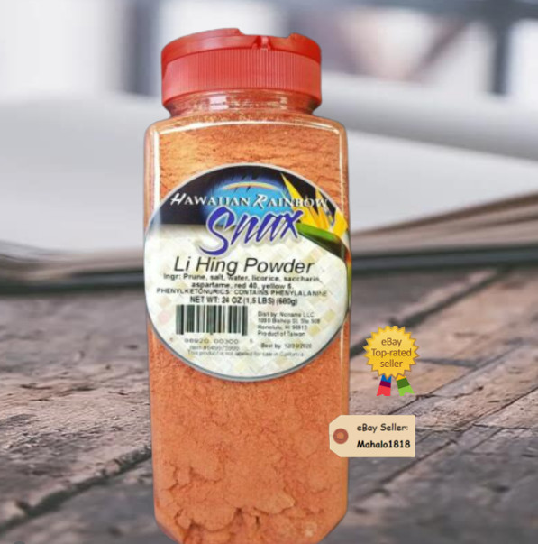 🌈Hawaiian Rainbow Snax Li Hing Mui Powder Snack Seasoning 24 oz (1.5 lb.) gallery