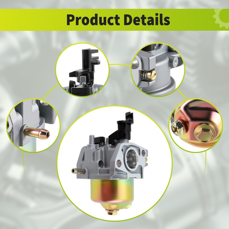 For Champion Power Equipment(CPE) 196cc OHV engine 3000 3500 4000 Wat Carburetor gallery