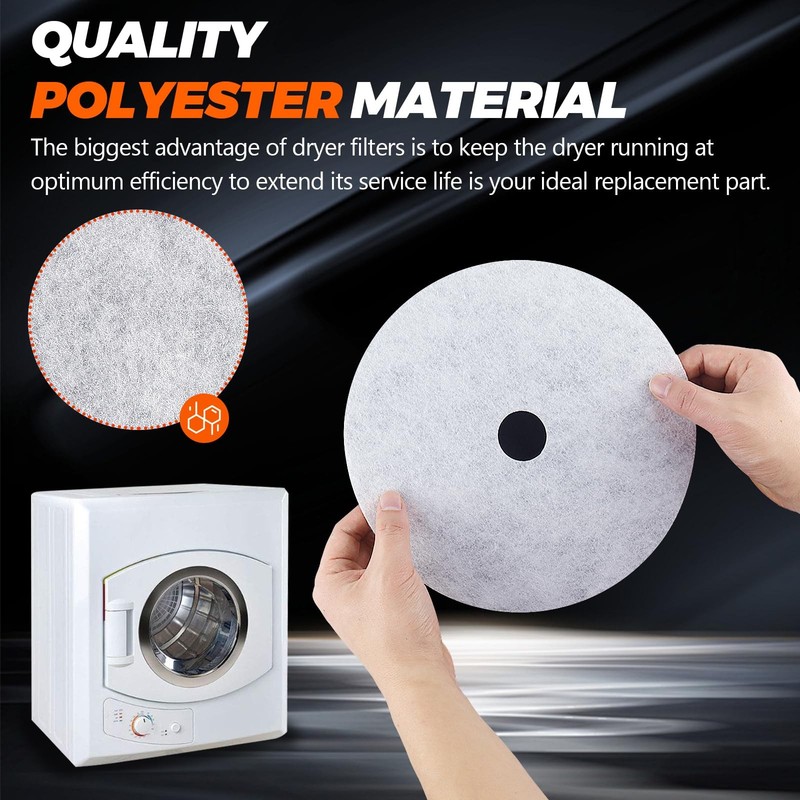 【Polyester Upgrade】20 PCS Dryer Exhaust Filter for Panda by Beaquicy - White gallery