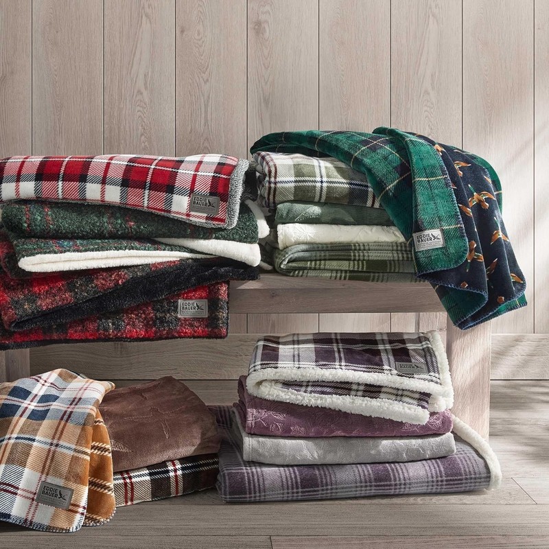 Cozy Lightweight Throw Blanket - Rustic Trailhead Plaid, Perfect for Couch & Bed gallery
