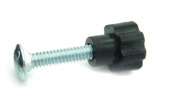 Pet Carrier / Kennel Replacement Plastic Nut - Metal Bolt Fasteners - BLACK-16pk gallery