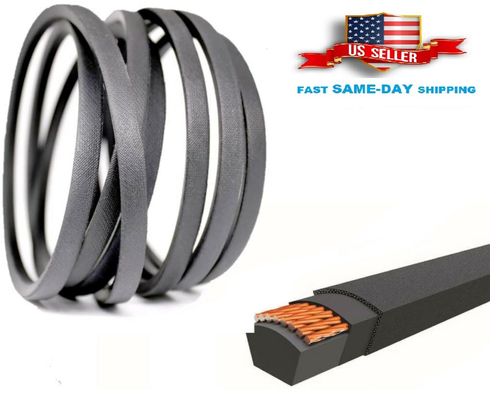 52" Deck Spindle Belt For Big Dog ALPHA ZERO-TURN ( 138" x 5/8" ) 52" Deck Belt gallery