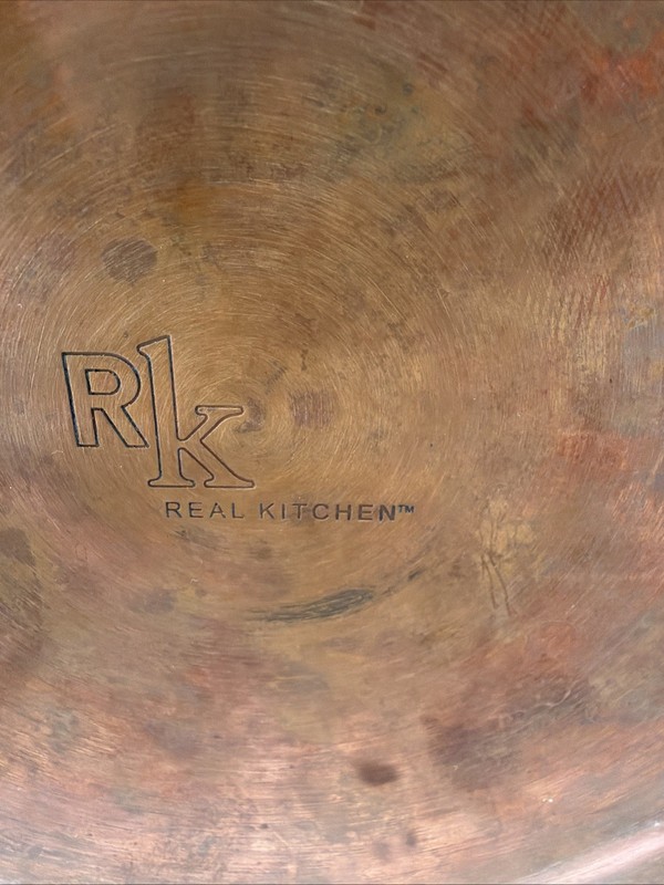 RK Real Kitchen Copper Bottom Large Stock Pot 9-3/4 X 5 Inches with Lid Stainles gallery