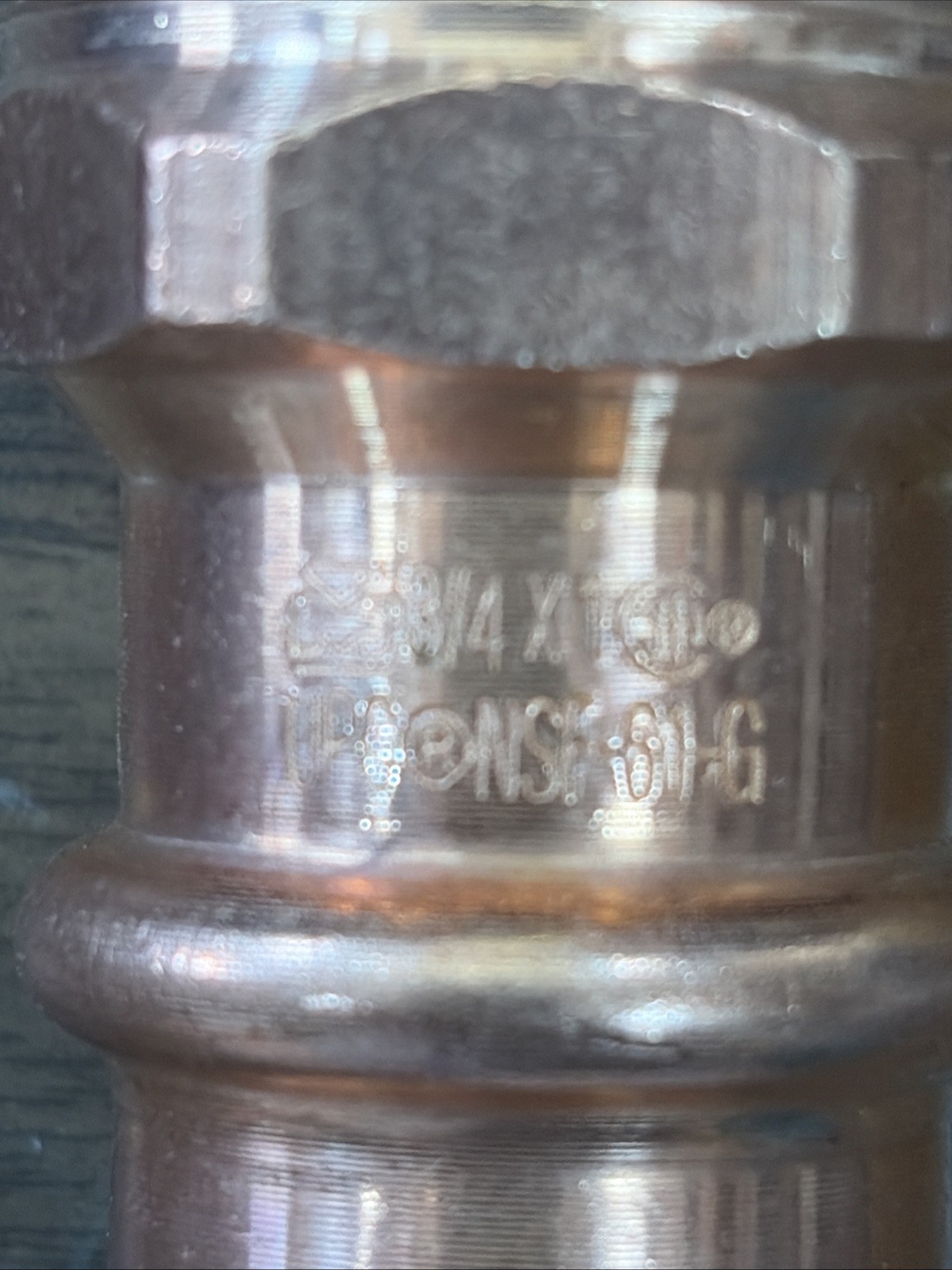 3/4" Press x 1" MIP LF Copper Press Reducing Male Adapter gallery