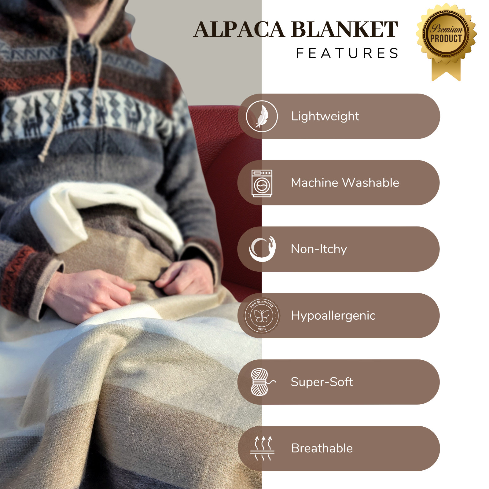 Throw - Alpaca wool throw Blanket | Baby Alpaca Throw Blanket | wool throw gallery
