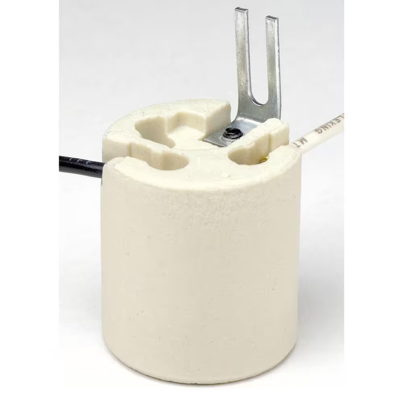 660W Medium Base One-Piece Single Circuit Keyless Bracket Mount Unglazed Porcela gallery
