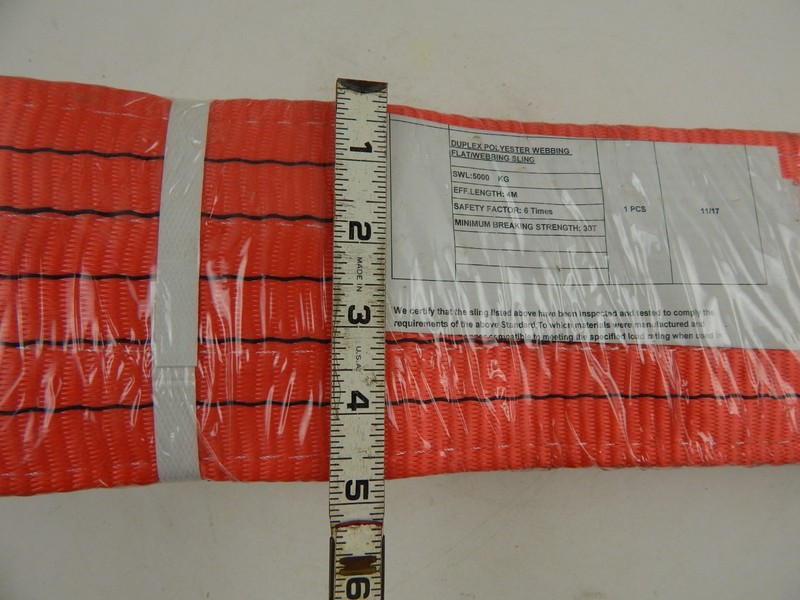 2 Pack Webbing Lifting Cargo Sling Duplex Hoist Strap 2-Ply HD 5"x12' Max 5000kg gallery