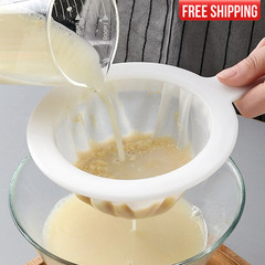 Mesh Food Filter Strainer Multi-Use Reusable Nylon Sieve Strainer with Handle