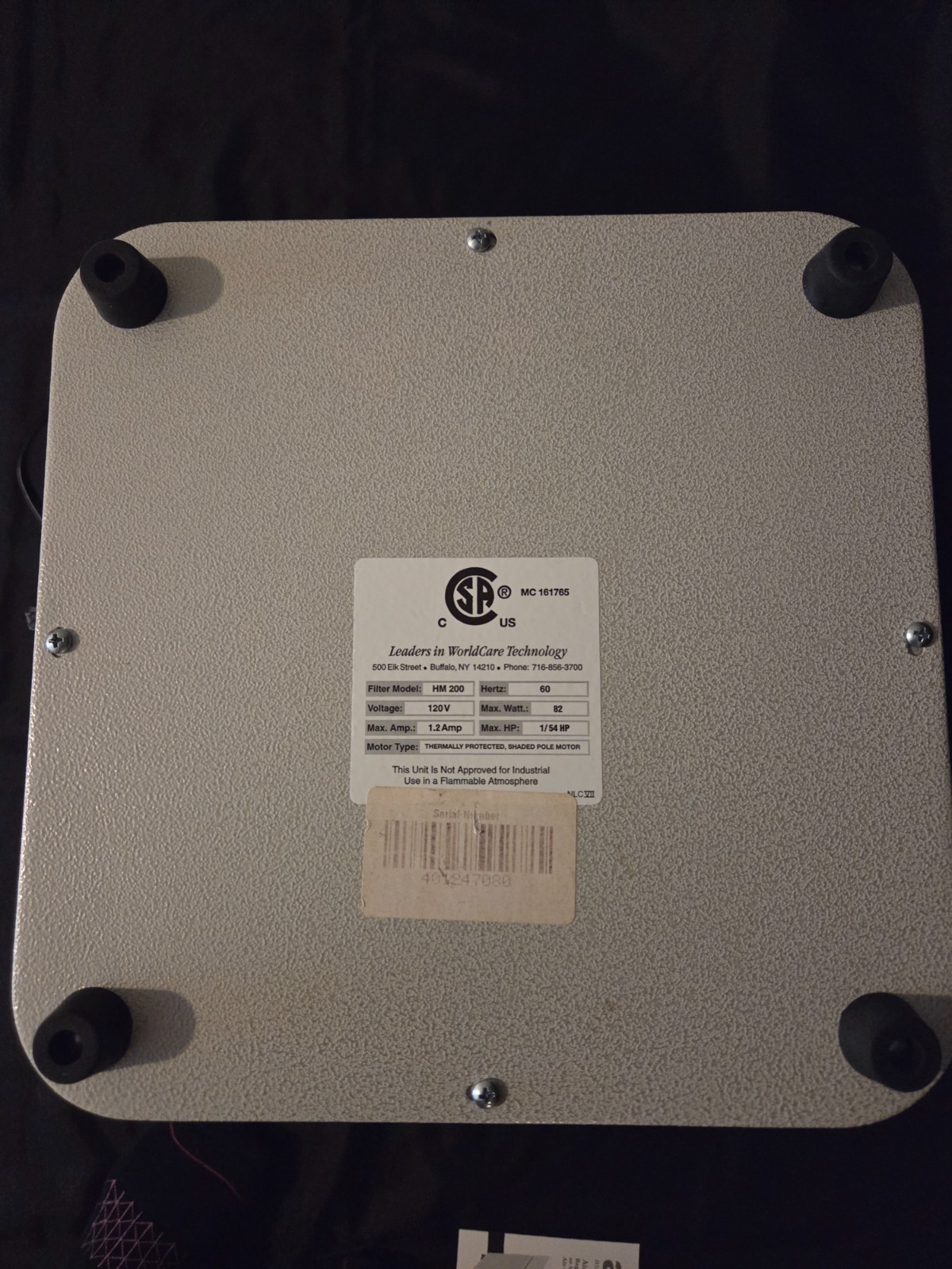 AUSTIN AIR Allergy Machine Jr. Air Purifier HM200, 3-Speeds, NO FILTERS - TESTED gallery