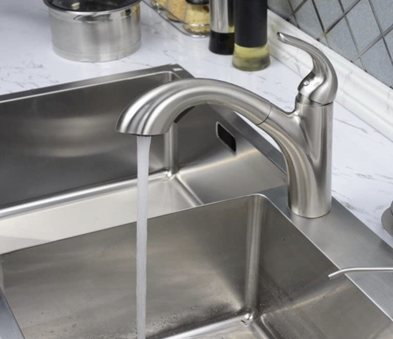 Bathroom Kitchen Sink Pull down Faucet Pull-Out Spray Head Tap Sprayer Nozzel BN gallery
