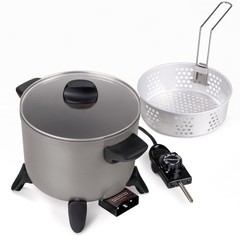 Presto Kitchen Kettle Ceramic Deep Fryer Multi-Cooker Electric Nonstick Pot New