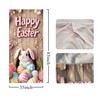 Easter Door Cover with Elastic,Fitted 35'' x 83'' Stretchy Fabric Happy Easte... gallery