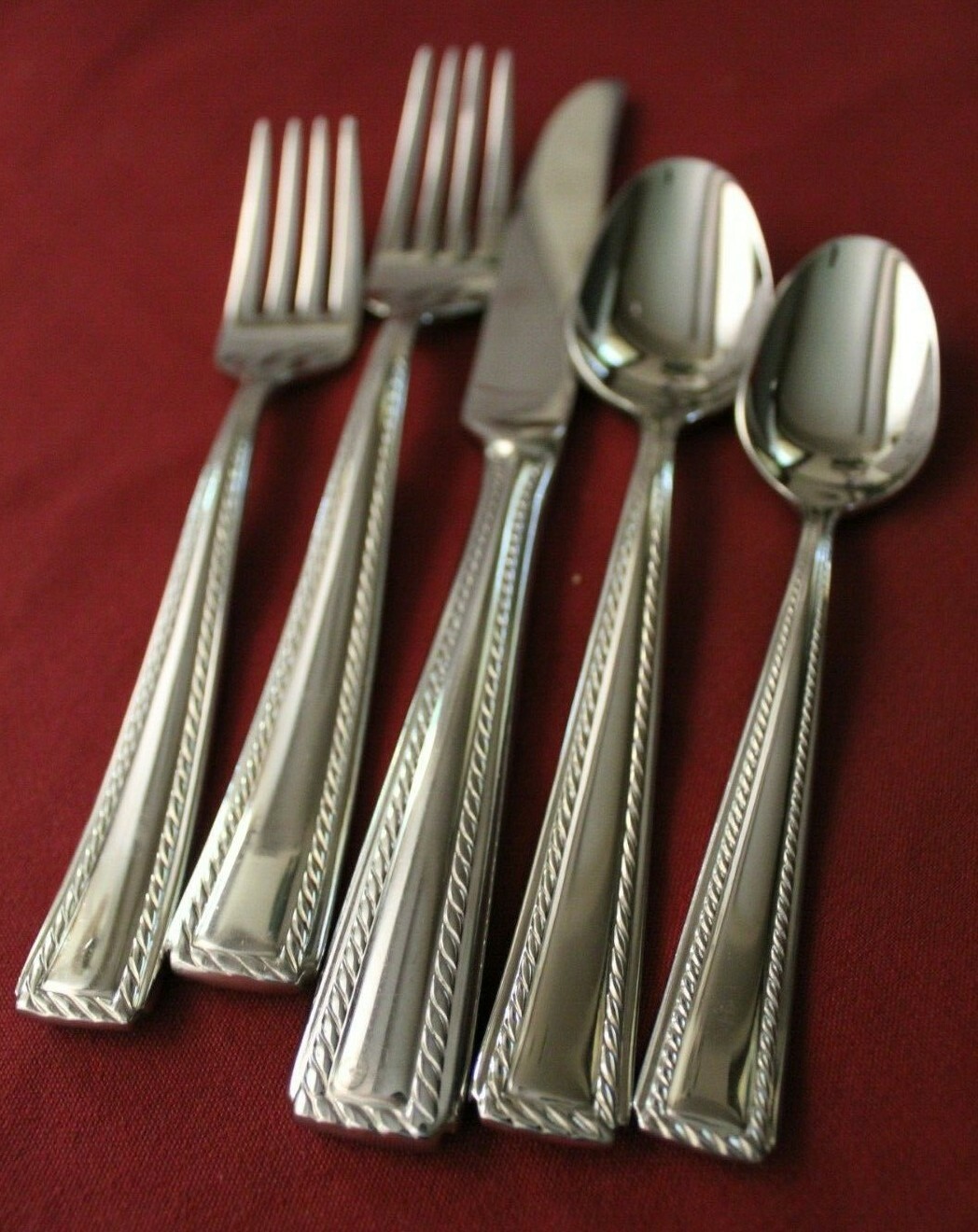 Oneida Stainless FLOURISH Open Stock- You Select the Piece 18/10 Rope Flatware gallery