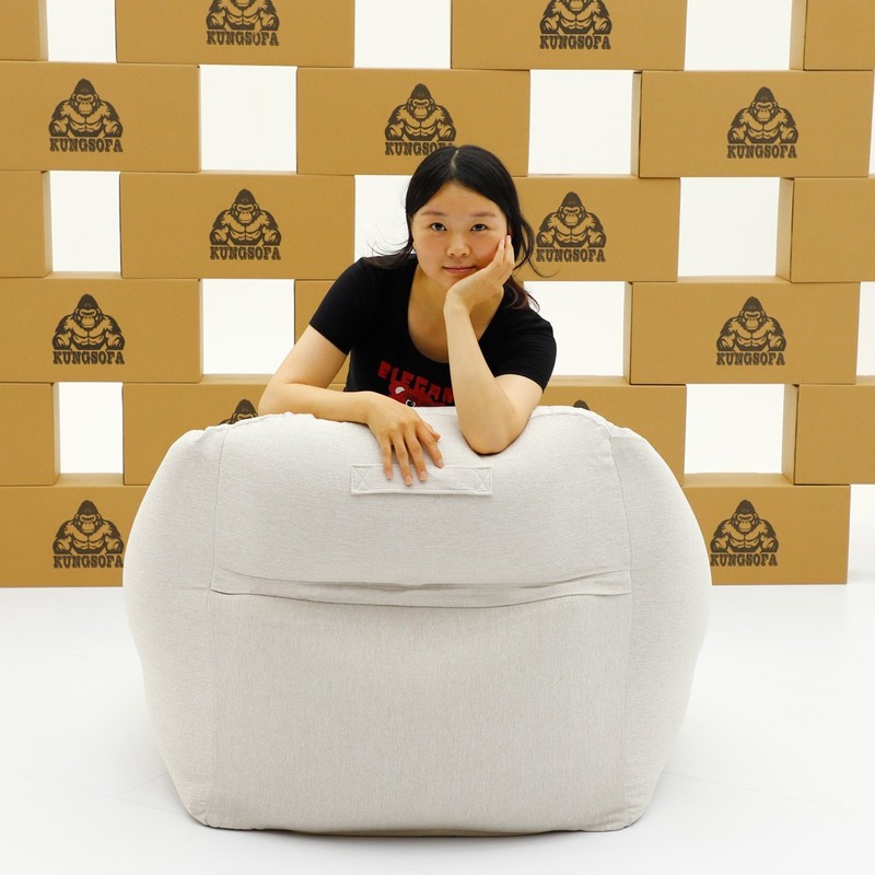 Kungsofa Inflatable Lazy Sofa Bean Bag Chair Ergonomic Support for Home Camping gallery