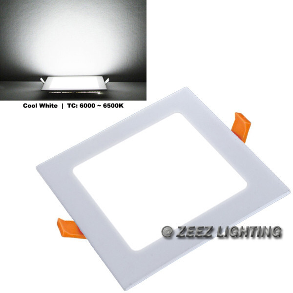 Cool White 15W 7" Square LED Dimmable Recessed Ceiling Panel Down Light Fixture gallery