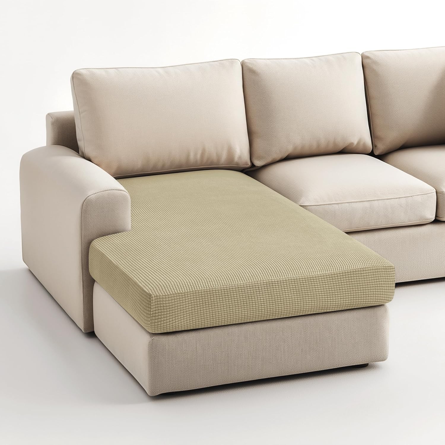 Stretch Chaise Cover Individual Couch Cushion Slipcovers Reversible Cushion gallery