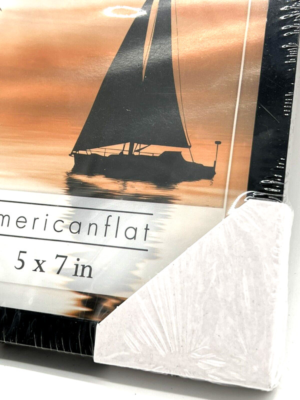 AmericanFlat Back Loading Wall or Tabletop Photo Frame - Black, 5 x 7 inches gallery