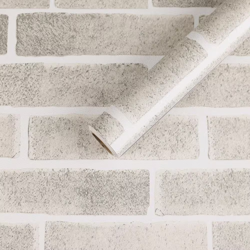23. 62In. X 197In. Gray Peel & Stick Wallpaper, Self-Adhesive Removable Wallpape gallery