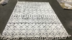 IVORY GREY 6′-7″ x 9′-0″ Damaged Binding Rug, Reduced Price 1172684309 BFG516J-6