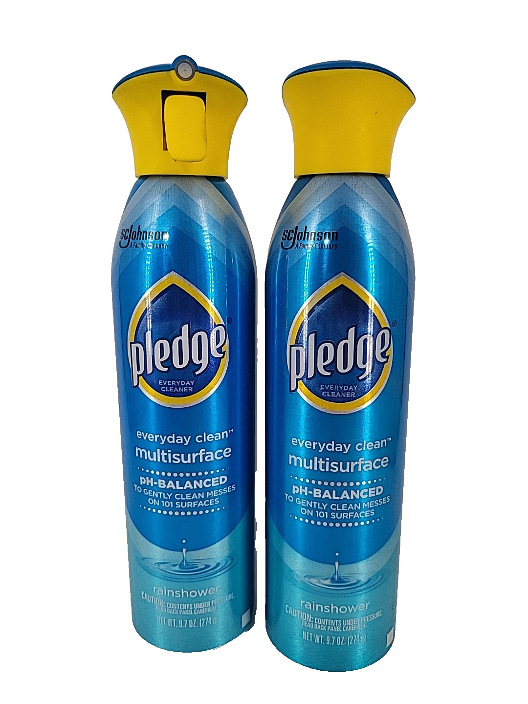Pledge Everyday Clean Multisurface Cleaner Rainshower Aerosol 9.7 oz 2 Pack gallery